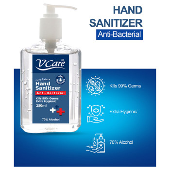 VCare 70Per Alcohol Hand Sanitizer Gel 250ml