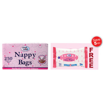 Cool & Cool Nappy Bags 250s Baby Wipes 12s Free