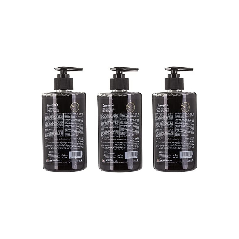 Jennifers Hand Wash 500ml Charcoal x3 1500ml