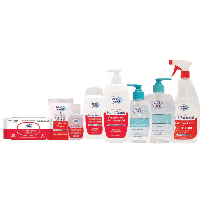 Cool and Cool Disinfectant and AntiBacterial Hygiene Pack of 8