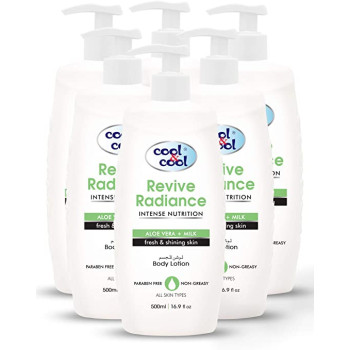 Cool & Cool Body Lotion Revive Radiance 500ml Pack of 6