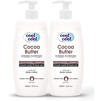 Cool & Cool Body Lotion Cocoa Butter 500ml Pack of 2