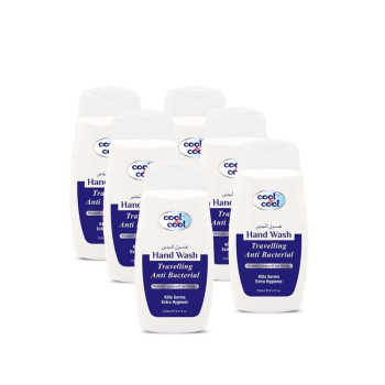 Cool & Cool AntiBacterial Hand Wash Travelling 250ml x6