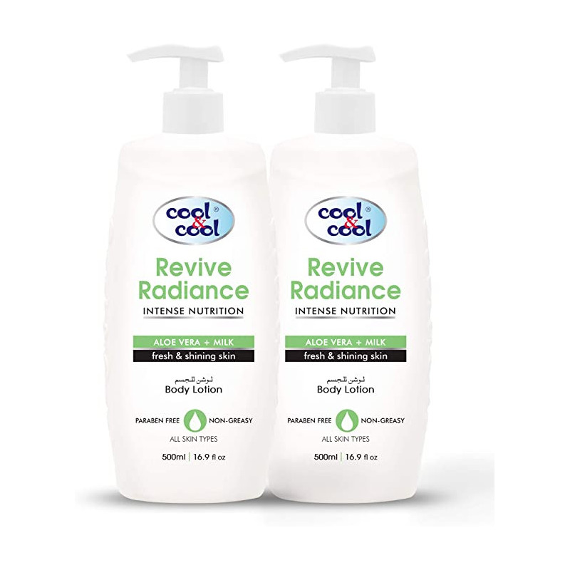 Cool & Cool Body Lotion Revive Radiance 500ml Pack of 2