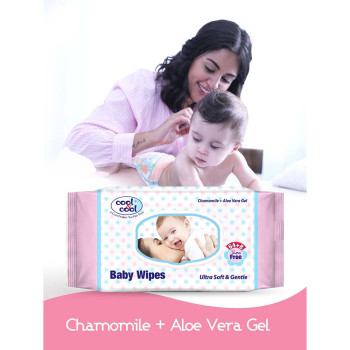 Cool & Cool Baby Wipes 72sx24 1728 Wipes