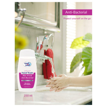 Cool & Cool AntiBacterial Hand Wash Max fresh 250ml x6