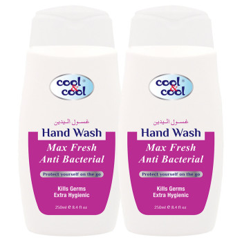 Cool & Cool AntiBacterial Hand Wash Max fresh 250ml x2