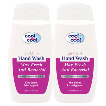 Cool & Cool AntiBacterial Hand Wash Max fresh 250ml x2
