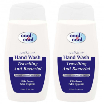Cool & Cool AntiBacterial Hand Wash Travelling 250ml x2