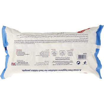 Cool & Cool Extra Large Size Adult Cleaning Wipes 72 Sheets