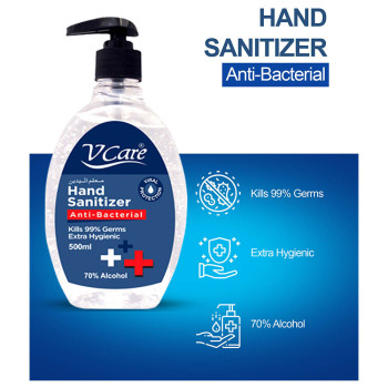 VCare Hand Sanitizer 500 ml Pack of 6