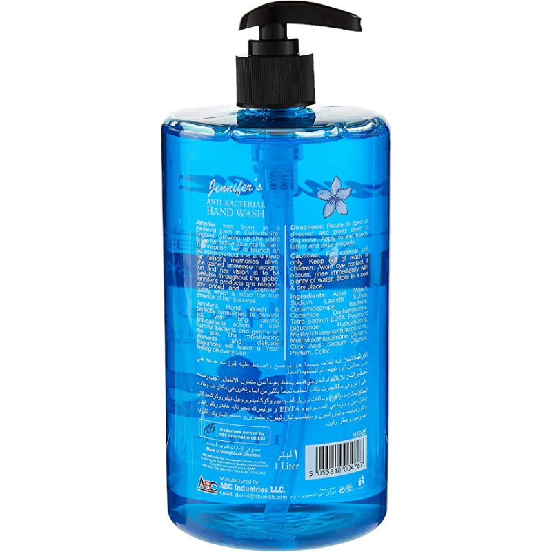 Jennifers Hand Wash 1L Aqua x3 3L
