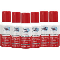 Cool & Cool Hand Sanitizer Disinfectant Spray 120ml x 6