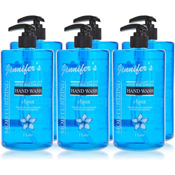 Jennifers Hand Wash Aqua 1.0L Pack of 6