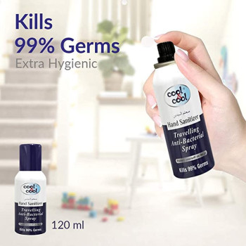 Cool & Cool Hand Sanitizer Travelling Spray 120ml Pack of 6