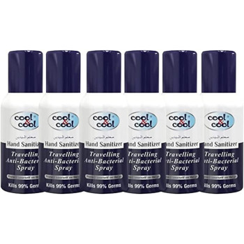 Cool & Cool Hand Sanitizer Travelling Spray 120ml Pack of 6