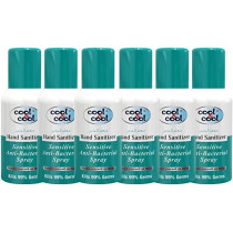 Cool & Cool Hand Sanitizer Sensitive Spray 120ml Pack of 6