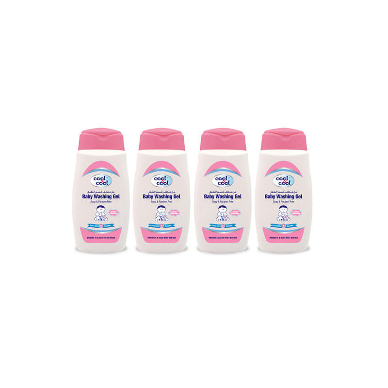 Cool & Cool Baby Washing Gel 250ml Pack of 4