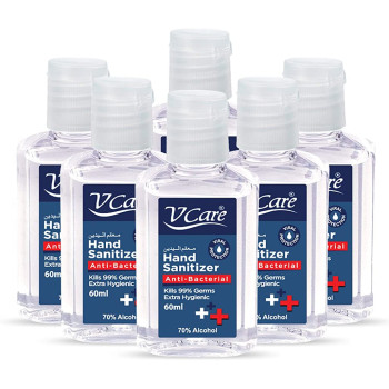 VCare Hand Sanitizer 60 ml Pack of 6