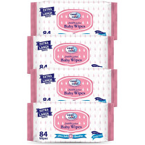 Cool & Cool Extra Large Size Baby Wipes 84s Bundle of 4