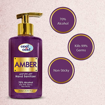Cool & Cool Hand Sanitizer Amber 250ml