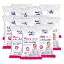 Cool & Cool Baby Clothes Cleansing 12Pcs Wipe Pack Of 12