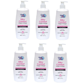 Cool & Cool Body Lotion Silky Comfort 500ml Pack of 6