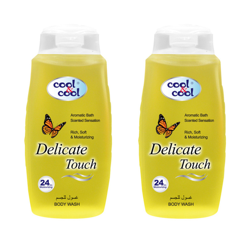 Cool & Cool Delicate Touch Body Wash 500ml Twin Pack