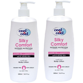 Cool & Cool Body Lotion Silky Comfort 500ml Pack of 2
