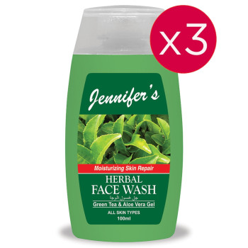 Jennifers Face Wash Herbal 100ml Triple Pack