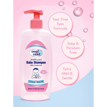 Cool & Cool Baby Shampoo 500ml Baby Wipes 80s