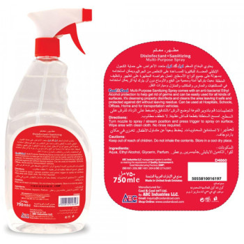 Cool & Cool Disinfectant and Sanitizing Spray 750ml x 6