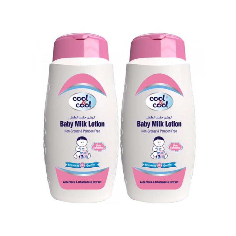 Cool & Cool Baby Milk Lotion 250ml Twin Pack 30Per Off