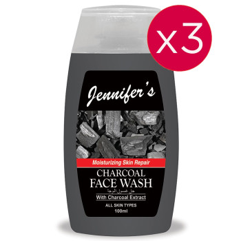 Jennifers Face Wash Charcoal 100ml Triple Pack