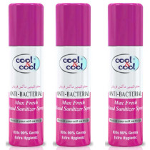 Cool & Cool Max Fresh Hand Sanitizer Spray 60ml Pack of 3