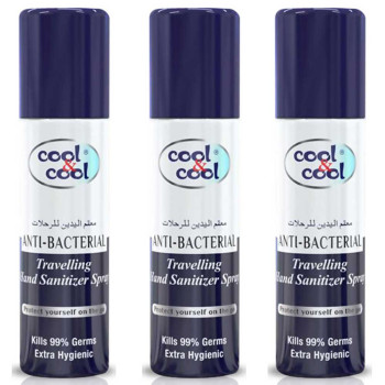 Cool & Cool Travelling Hand Sanitizer Spray 60ml Pack of 3