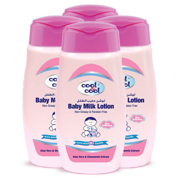 Cool & Cool Baby Milk Lotion 250ml Pack of 4