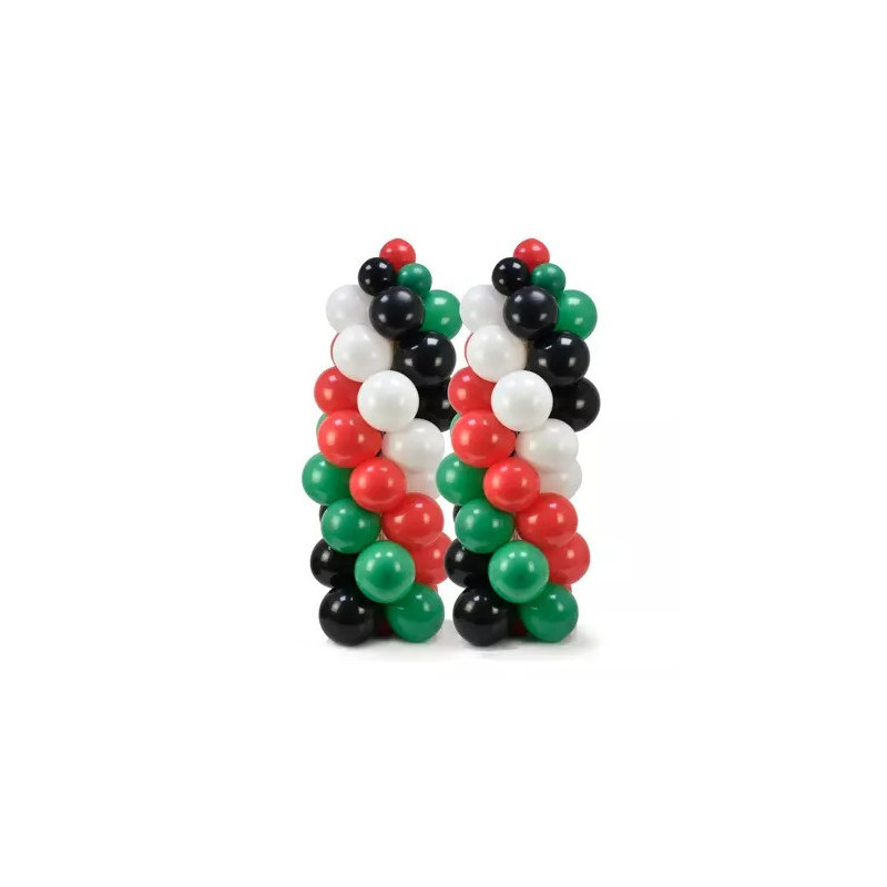 UAE Flag Color Balloons Stand
