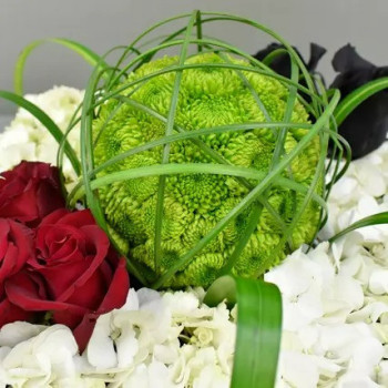 UAE Flag Flower Vase Arrangement