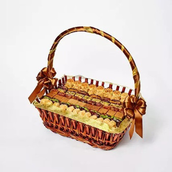 Stuffed Dates and Baklava Basket