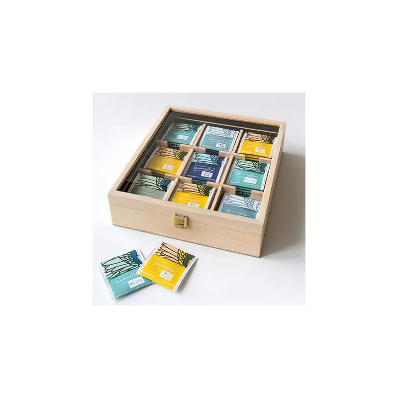 Natural Assorted Tea Wooden Box