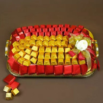 Red and Gold Wrapped Premium Chocolates Set