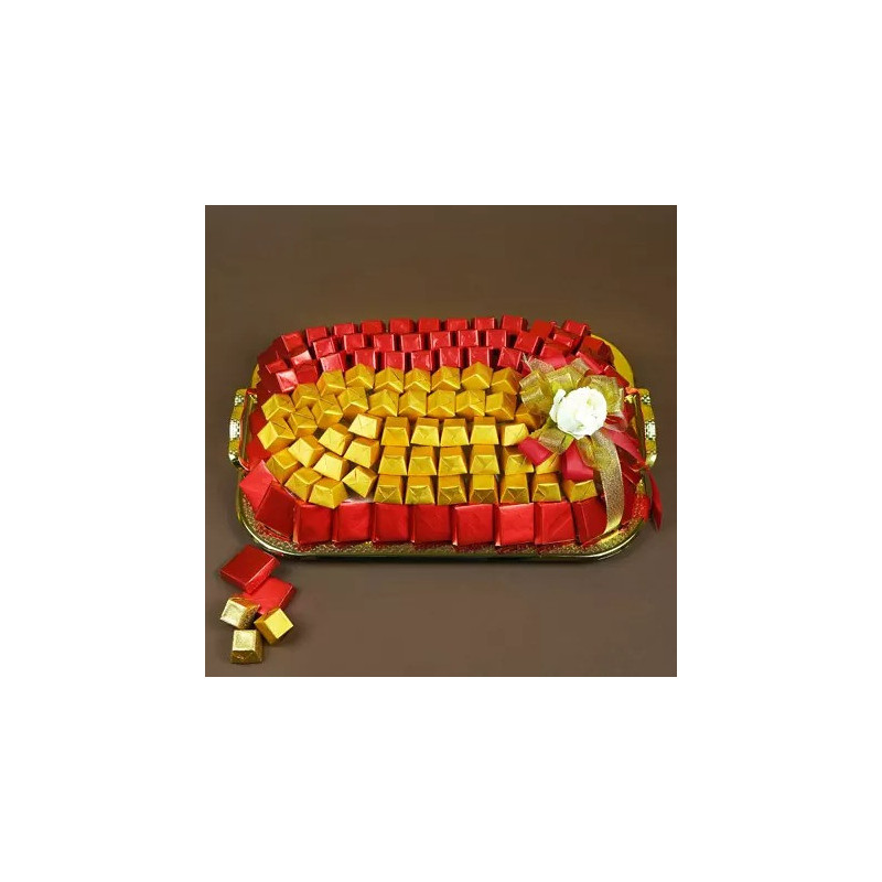 Red and Gold Wrapped Premium Chocolates Set
