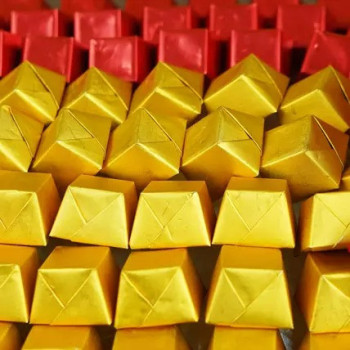 Red and Gold Wrapped Premium Chocolates Set