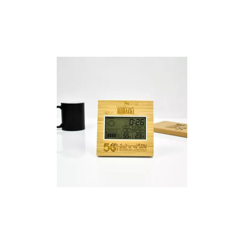 National Day Engraved Table Clock