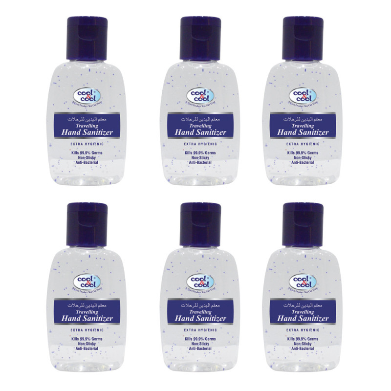 Cool & Cool Hand Sanitizer Travelling 60ml Pack of 6