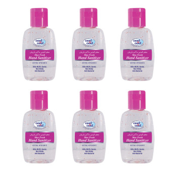 Cool & Cool Hand Sanitizer Max Fresh 60ml Pack of 6