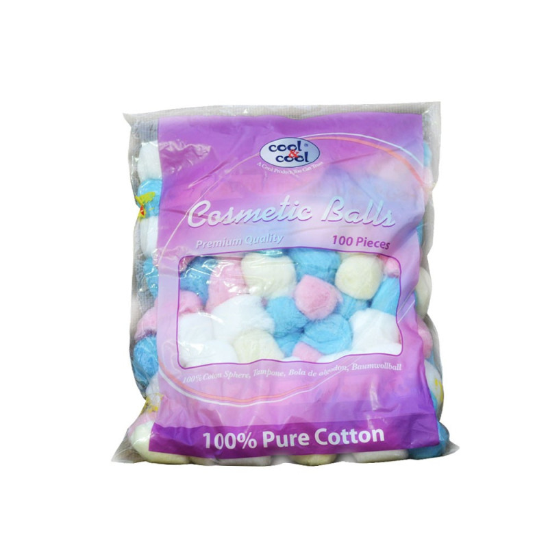 Cool & Cool Cosmetic Balls Premium Quality 100s