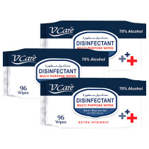 Vcare Disinfectant Wipes Anti Bacterial 96s Buy 2 Get 1 Free