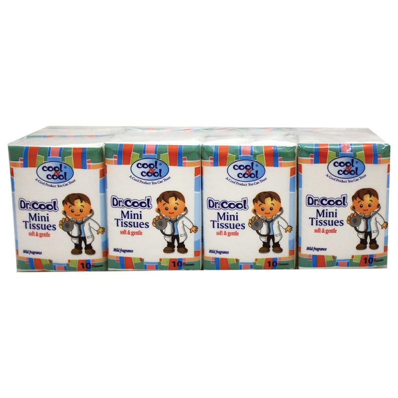 Cool & Cool Dr. Cool Compact Mini Tissues 10s 1x12